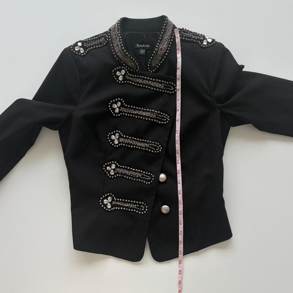 Bebe Early 2000’s Military Style Jacket in Black - Picture 6 of 8